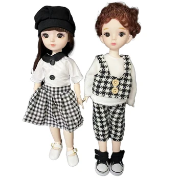 Модна кукла за момчета и момичета от 30 см, кукла 1/6 BJD, комплект кукли за двойки, кукла за момичета, играчка за подарък