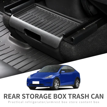Кутия за съхранение, подлакътник на централната конзола Smabee за кола Tesla Model Y, органайзер за прибиране на заден ред, аксесоари за интериор на автомобила