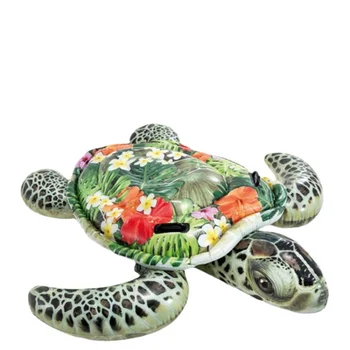 Голяма надуваема водна легло-костенурка в стил костенурки за възрастни и деца, инсталирана на поплавке, голяма удебелена легло-костенурка за плуване за детски отдих