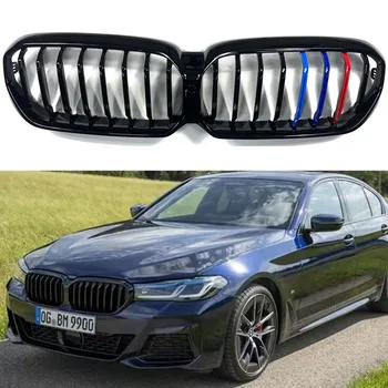 Лъскава Черна Решетка за Предна броня M Color Подходящи за BMW Серия 5 G30 G31 F90 M5 2020-2022 + Актуализирани Състезателни Решетки за подреждане на автомобили ИРТ