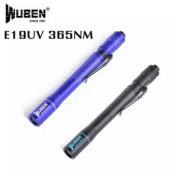 WUBEN E19 UV-Дръжка/Фенерче 365 нм Професионален Детектор за Минерални Светлина, Флуоресцентна Боя Водоустойчив Дръжка Светлина