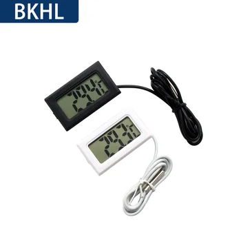 (1 бр./лот) Електронен дигитален термометър, хладилник за аквариум, уред за измерване на температурата на водата с водоустойчив сензор