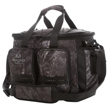 Realtree Aspect Голяма чанта за принадлежности 36 литра, тъмно-сив камуфлаж, унисекс, чанта за риболовни принадлежности и кутии