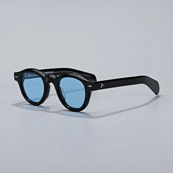 JMM BALZAC Луксозни марки Класически ацетатные мъжки слънчеви оптични очила с UV400 ръчно изработени поляризирани черни дамски модни очила