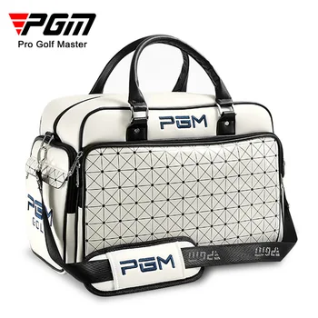 PGM Кожени торби за дрехи за голф с голям капацитет, чанти за голф, водоустойчива чанта за обувки за голф, двуслойни спортни чанти YWB016