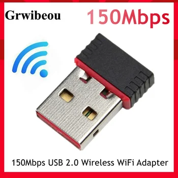 Grwibeou Mini 150 Mbps с USB 2.0 Безжична WiFi Адаптер 802.11 NGB RTL8188EU Мрежова Карта Lan За вашия Десктоп на Лаптопа Windows Mac Linux