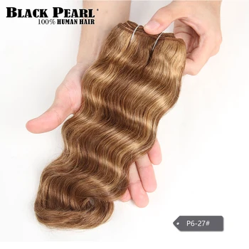 P6/27 Маркирайте снопове от човешки косъм, плетени връзки, свободни връзки с дълбока насипни вълна, по-дълги коси, бразилски дълги къдрави коси.