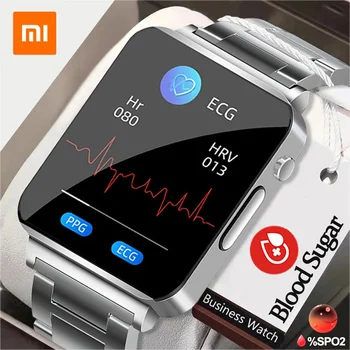 Xiaomi Мъжки и женски умен часовник за измерване на нивото на глюкоза в кръвта, ЕКГ + ТОЧКИ за Мониторинг на Кръвното налягане, Температура, Умни часовници, Спортни Фитнес-Тракер