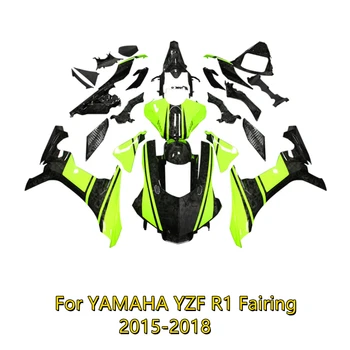 Мотоциклет комплект обтекателей, бодикит, пластмаса за Yamaha YZF R1 YZFR1 YZF-R1 R1M 2015 2016 2017 2018, аксесоари за леене под налягане, каросерия