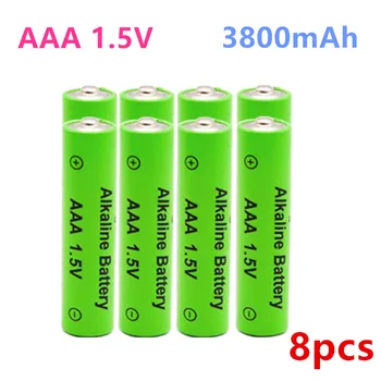 100% Нова алкална батерия AAA с капацитет 3800 mah, акумулаторна батерия AAA за играчка на батерии с дистанционно управление, димна аларма със зарядно устройство