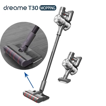 Оригинален прахосмукачка Dreame T30 работи в продължение на 90 минути, вграден усвояването и изтегляйте и пускайте ефективно премахва акари