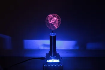 Музикалното бобината на Тесла, плазмен говорител, осветление в космоса, електронно експериментално производство 