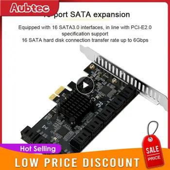 1/2/3ШТ PCIE SATA 4X 1X до 2/8/10 порта SATA 3. Контролер за входно-изходни pci Express Multiplier Карта за разширяване на 6 Gbit/с Допълнително Странично