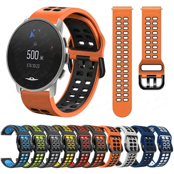 22 мм силикон каишка Easyfit Sport е Съвместим със SUUNTO 9 PEAK Smart Watch Каишка сменяеми аксесоари гривна каишка за часовник