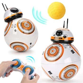 Радиоуправляеми робот 2,4 G радио дистанционно управление, осветление, музика, детски играчки, индукционный сензор, интелигентен малка топка, робот, детски играчки за деца