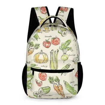 Раница за зеленчуци, индивидуална ученическа раница с принтом, всекидневни раница за пътуване, мультяшная училищна чанта за бебето, чанти голям капацитет