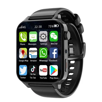 2023 Оперативна памет и 4 GB Вградена памет 64 GB 1,99 Инча 4G Предизвикателство Smart-Часовници, GPS, Wi-Fi SIM Dual Камера Heartrate Тестове Ing Водоустойчив Спорт За Мъже Smartwatch