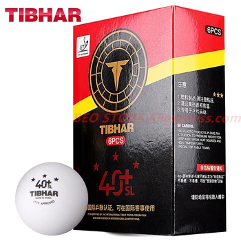 TIBHAR 3-звезден 40 + безшевни топка за тенис на маса ABS Нов пластмасов поли, одобрен от ITTF, оригинални топки за пинг-понг TIBHAR