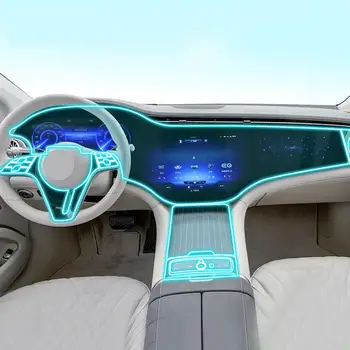 За Mercedes Benz EQS EQE AMG 2021-2023 Централна конзола вътрешността на колата Прозрачен Защитен филм PPF-TPU Срещу надраскване Сервизна филм