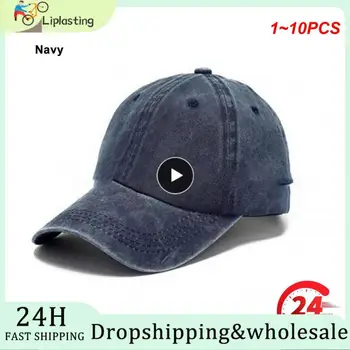 1-10 бр. цветове, шапка унисекс NWT, градинска шапка, благородна однотонная регулируема шапка, бейзболна шапка за спринт и лятото