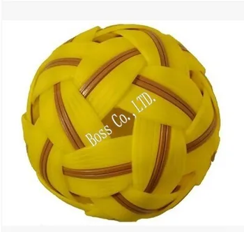 Висококачествен пластмасов топката Sepak Takraw, спортен топката, тръстика топката