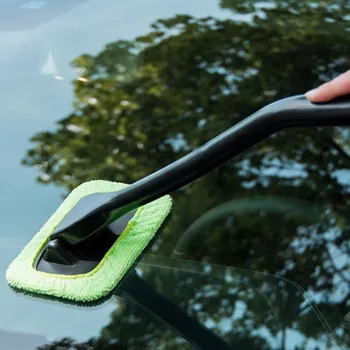 Комплект четки за миене на прозорци на колата, препарат за измиване на предното стъкло вътре в купето, автоматични чистачки с дълга дръжка, автомобилни аксесоари