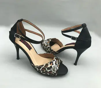 Нова мода удобни дамски обувки за латино танци, обувки за система за салса, обувки за танго, обувки за партита с кристал в ключалката 6245BL