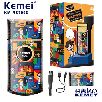 Kemei Uno безжичната самобръсначка с една фолио StyleCraft Графити, професионална литиево-йонна бръснач, супер гъст и рязане, без раздразнение