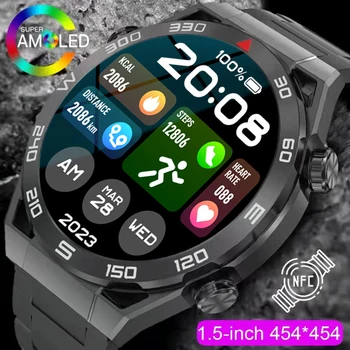 2023 Нови Мъжки смарт часовници ECG NFC 1,5 инча 454*454 HD Екран 360 ма, Часовници за набиране на номера, GPS Проследяване на маршрут, Умни Часовници за IOS и Android