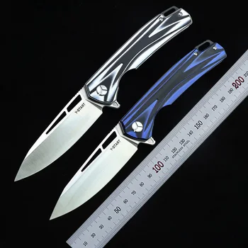 Y-START Flipper VG10 Нож Сгъваем нож сачмен лагер G10 Дръжка за къмпинг, лов, ежедневни EDC инструменти