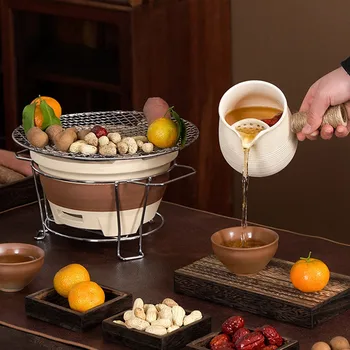 Чай комплект за къмпинг, японски керамичен чайник, Барбекю за пикник, барбекю на открито, Аксесоари за къмпинг, Новост 2023 година