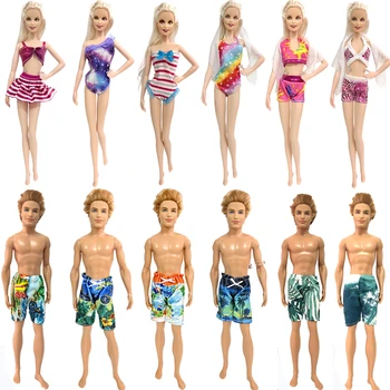Въображаемо панталоните ежедневни панталони Облекло за кукли Кен секс бански Летни дрехи за плуване за кукли Барби Аксесоари JJ