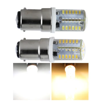Лампадина led лампа мини B15 свещ царевичен лампа Ac Dc 12 v 3 W силикон корпус B15D 12 Волта прожектор за шевни машини Домашни лампа