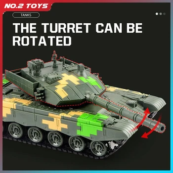 Танк с дистанционно управление на 2,4 G може да се използва срещу най-голям боен танк на роботите, акумулаторна военна играчка за момчета, 7 крила, играйте до насита
