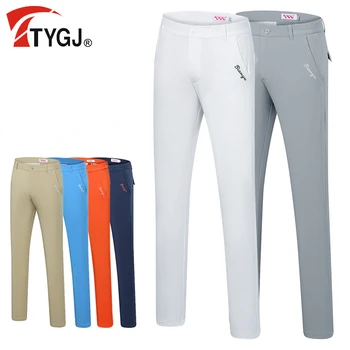 TTYGJ Летни мъжки панталони за голф, разтеглив всекидневни спортни панталони, удобни и бързо съхнещи мъжки панталони, мъжки дрехи за тенис и бейзбол