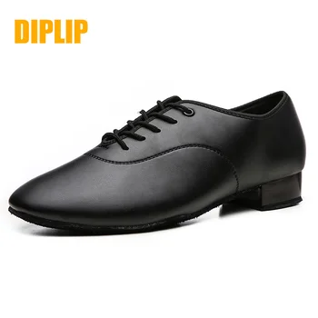 DIPLIP / Маркова новост; обувки за латино танци; модерен мъжки обувки за балната зала танго; детска мъжки обувки за танци; цвят черен, бял