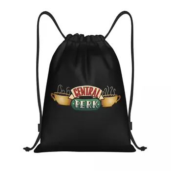 Central Perk Friends Раница на съвсем малък, спортна чанта за мъже и жени, чанта за пазаруване в телевизионно шоу, раница