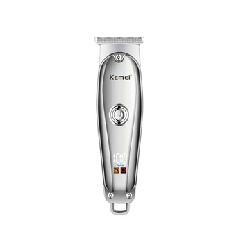 Безжична машина за подстригване на коса Kemei Мъжки акумулаторна фризьорски салон мъжки 0 мм с Т-образно острие