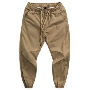 Пролетно-летни мъжки парусиновые панталони в стил ретро с директни штанинами на експозиции, свободни от ежедневните модерни панталони за работно облекло