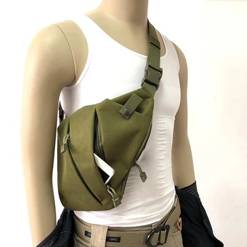 Многофункционална скрита тактическа чанта-кобур за съхранение, мъжки лявата на дясната найлонова чанта за пистолет, ловна кобур