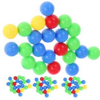 4 чантата Цветни топки уроци игрални мъниста за пинбол Пластмасова дъска родител-дете, без дупки