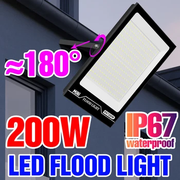 10 W 20 W 30 W, 50 w 100 W 150 W 200 W Led Прожектор IP67 Осветление за Водоустойчиви, с монтиран на стената Лампа, Външно Осветление Пейзаж 220 В уличното осветление