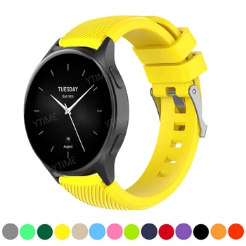 22 мм Силикон каишка за Xiaomi MI Watch S1 Active/Цветен 2-лентов гривна Galaxy Watch 3 45 mm/Mi watch S2 42 мм и 46 мм, каишка за часовник
