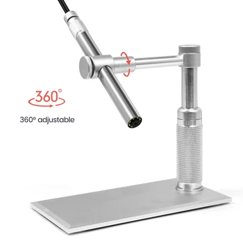 2MP 1200 P Дигитален микроскоп 1-500-кратна USB ендоскопска лупа с осем светодиода ръчно ендоскоп със софтуер за промишлено тестване