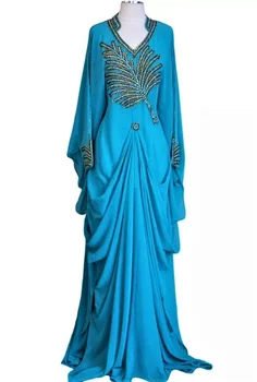 Дубайское рокля, мароканско рокля, изискани дълга вечерна рокля