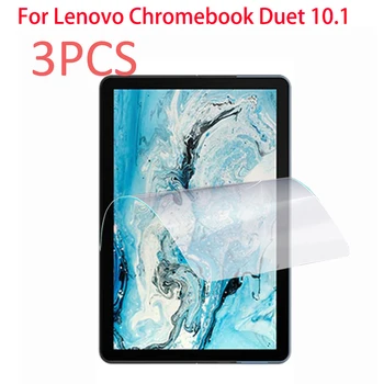 3 Опаковки PET Мека Защитно фолио за екрана на Lenovo Ideapad duet chromebook 10,1 инча(а) а) Защитно фолио за таблет CT-X606 CT-X636F