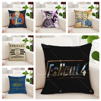 Калъфи за възглавници Fallout 4 с двустранно принтом, декоративни възглавници за дивана, аниме-калъфки за възглавници, калъфки за възглавници, възглавници за легло