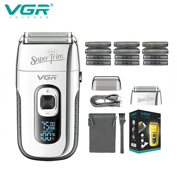 VGR Razor Професионална машина за бръснене, самобръсначка с възвратно-поступательным движение, машинка за оформяне на брада, портативен тример за коса, самобръсначка за мъже V-332