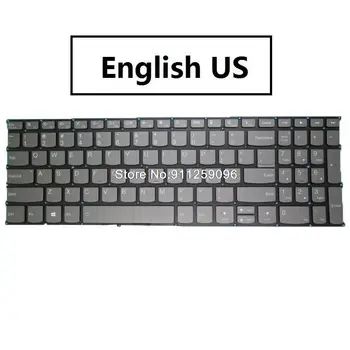 Клавиатура за лаптоп Lenovo за Ideapad YOGA 7-15ITL5, английски, САЩ, Великобритания, Бразилия, BR със сива подсветка на нова