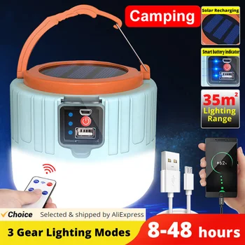 Z30 Высокомощный Слънчев Led Лампа За Къмпинг USB Акумулаторна Лампа За работа на Открито на Палатка Лампа Преносим Фенер Предупредителни Светлини За къмпинг